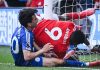 Taiwo Awoniyi striker Nottingham Forest saat mengalami cedera