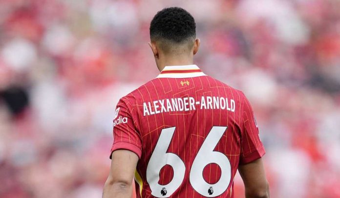 Trent Alexander-Arnold di laga Liverpool vs Arsenal
