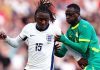 Aksi Eberechi Eze di laga Inggris vs Senegal