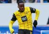 Aksi Jamie Gittens di laga Hoffenheim vs Borussia Dortmund