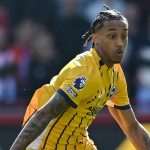 Aksi Joao Pedro di laga Brentford vs Brighton