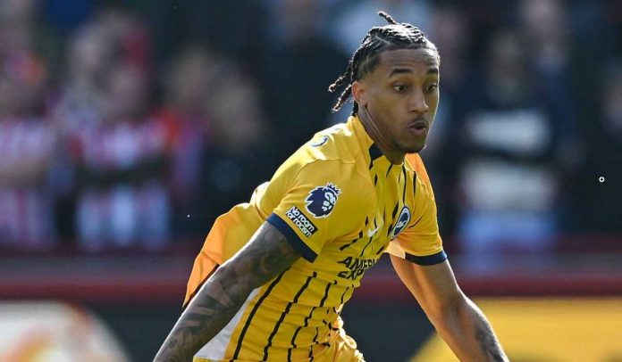 Aksi Joao Pedro di laga Brentford vs Brighton