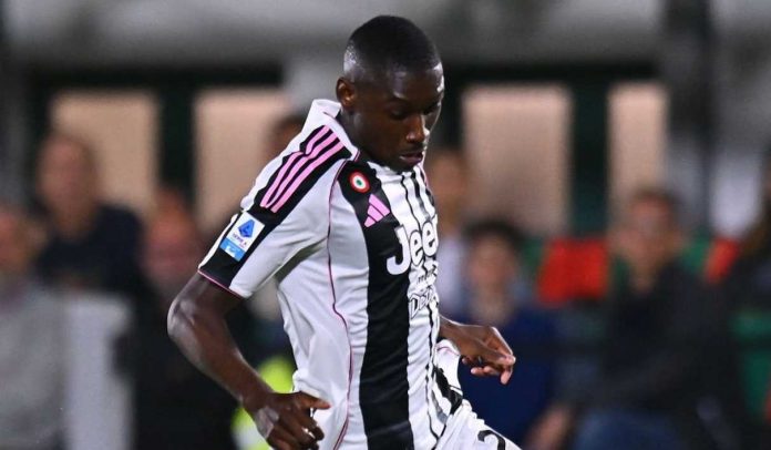 Aksi Randal Kolo Muani di laga Venezia vs Juventus