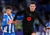 Andreas Christensen dalam sebuah aksinya untuk Barcelona
