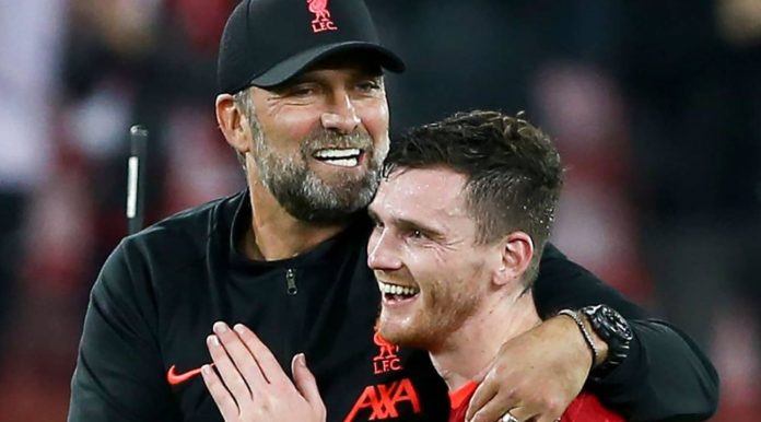 Andy Robertson dan Jurgen Klopp