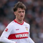 Angelo Stiller di laga St. Pauli 1910 vs VfB Stuttgart