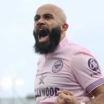 Bryan Mbeumo merayakan gol ke gawang Crystal Palace