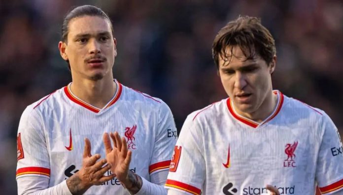 Darwin Nunez dan Federico Chiesa pemain Liverpool