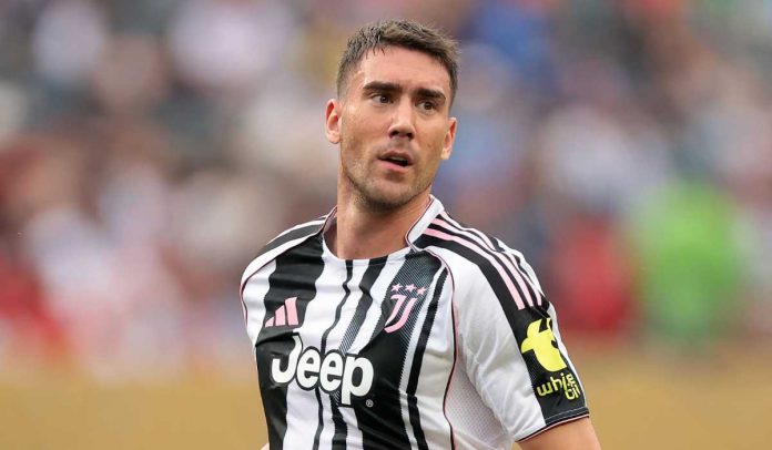 Dusan Vlahovic di laga Juventus FC vs Wydad AC