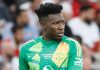 Ekspresi Andre Onana di laga Tottenham Hotspur vs Manchester United
