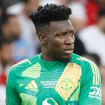 Ekspresi Andre Onana di laga Tottenham Hotspur vs Manchester United