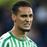 Ekspresi Antony di laga Real Betis vs Chelsea