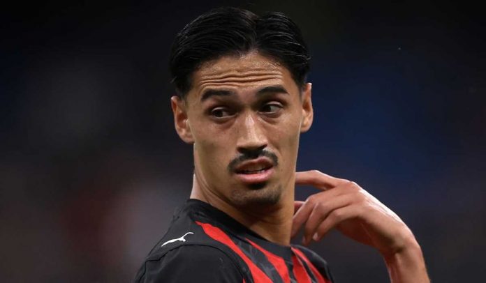 Ekspresi Tijjani Reijnders di laga AC Milan vs Monza