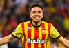 El Aynaoui merayakan golnya di laga Lens vs Monaco