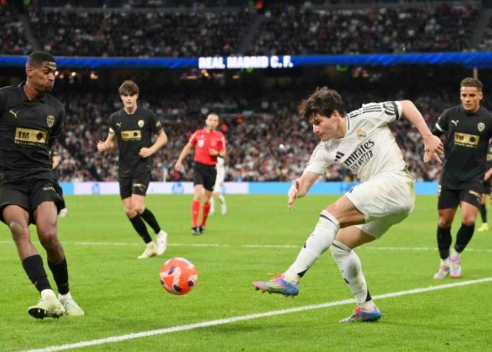 Fran Garcia dalam sebuah aksinya untuk Real Madrid