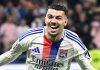 Georges Mikautadze merayakan golnya untuk Lyon