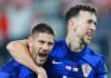 Ivan Perisic merayakan golnya bersama Andrej Kramaric