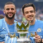 Jack Grealish dan Kyle Walker pemain Manchester City