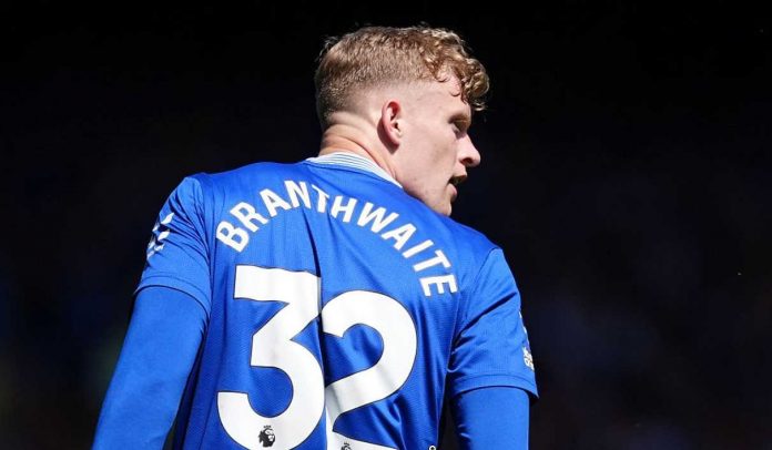 Jarrad Branthwaite di laga Everton vs Southampton