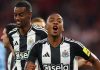 Joe Willock merayakan gol untuk Newcastle United