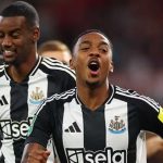 Joe Willock merayakan gol untuk Newcastle United