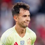 Martin Zubimendi merayakan golnya ke gawang Portugal