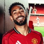 Matheus Cunha saat diperkenalkan sebagai pemain Manchester United