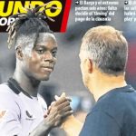 Nico Williams dan Hansi Flick di Sampul Media Spanyol