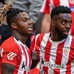 Nico Williams merayakan golnya bersama Inaki Williams
