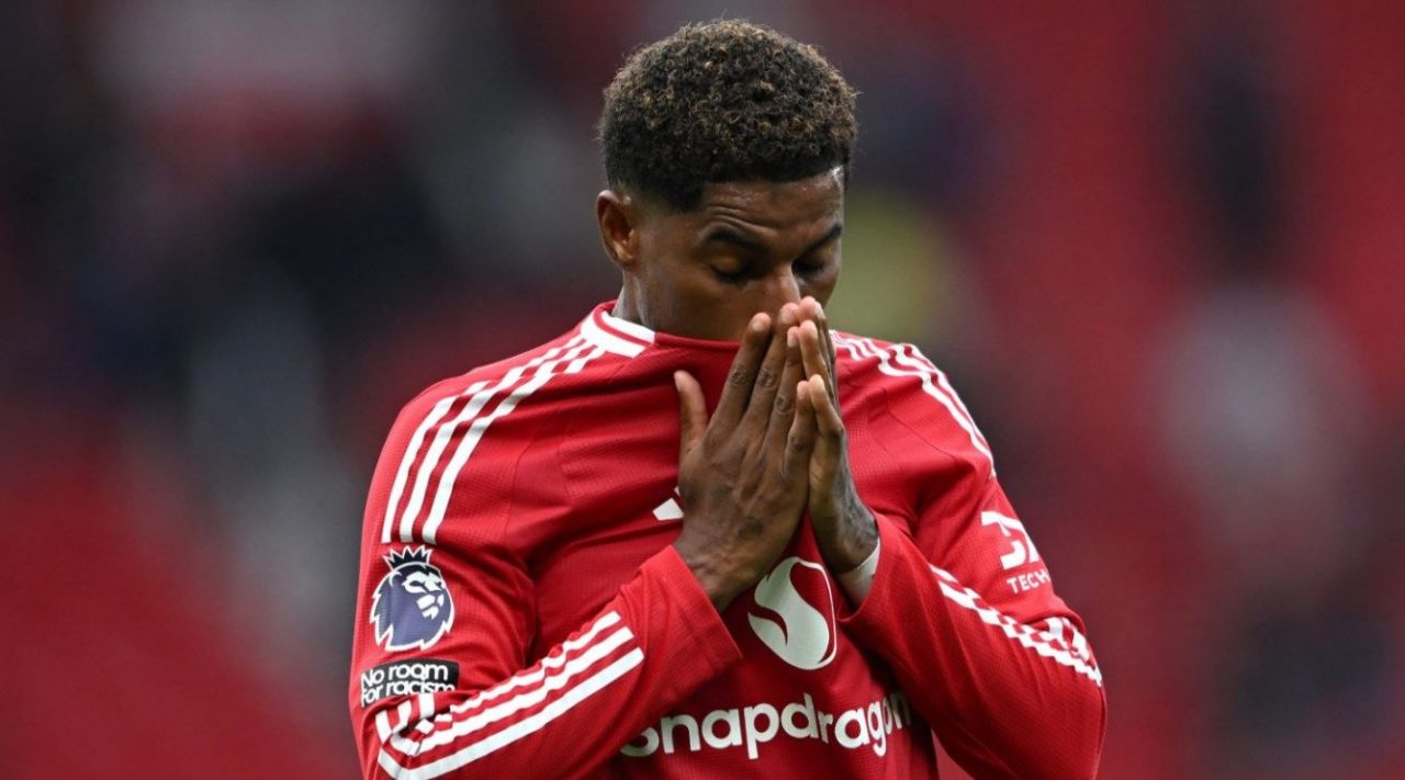 Pemain Manchester United Marcus Rashford