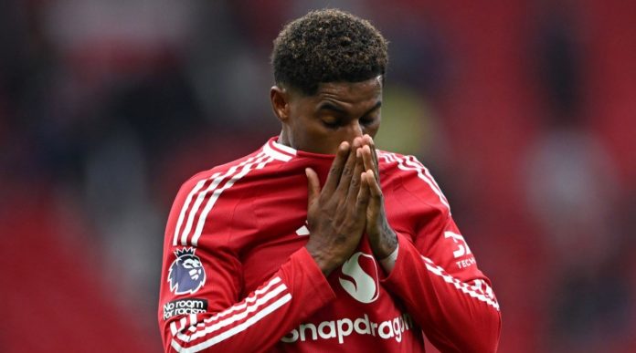 Pemain Manchester United Marcus Rashford