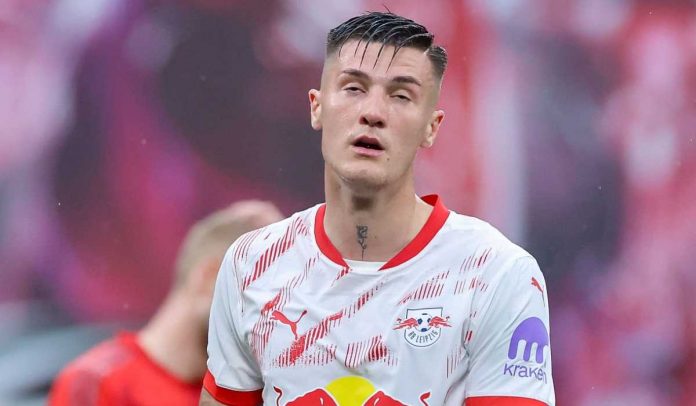 Penampilan Benjamin Sesko di laga RB Leipzig vs Bayern Munchen Penampilan Benjamin Sesko di laga RB Leipzig vs Bayern Munchen