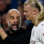 Pep Guardiola dan Erling Haaland
