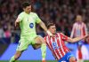 Robert Lewandowski di laga Barcelona kontra Atletico Madrid