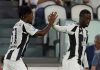 Samuel Mbangula merayakan golnya bersama Timothy Weah
