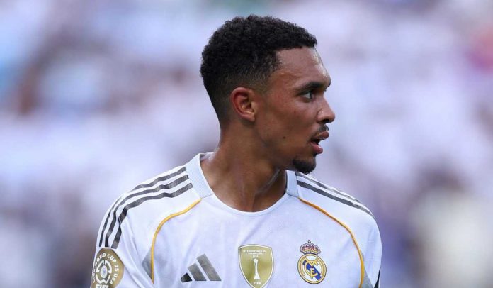 Trent Alexander-Arnold saat membela Real Madrid vs Pachuca