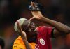 Victor Osimhen merayakan gol untuk Galatasaray