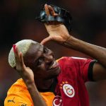 Victor Osimhen merayakan gol untuk Galatasaray