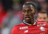 Aksi Jonathan David di laga Lille vs Olympique de Marseille