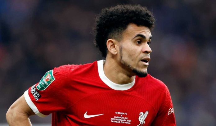 Aksi Luis Diaz di laga Chelsea vs Liverpool