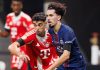 Aksi Vitinha di laga PSG vs Bayern Munchen
