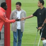 Alphonso Davies dan Jamal Musiala di Kamp Latihan Bayern Munchen