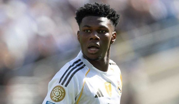 Aurelien Tchouameni di laga Real Madrid vs Borussia Dortmund