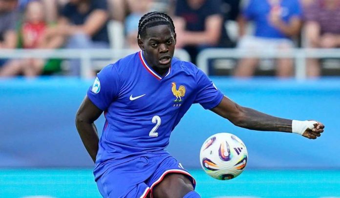 Castello Lukeba di laga Prancis vs Denmark di Euro U-21