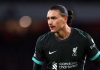 Darwin Nunez di laga Arsenal vs Liverpool