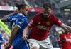 Dominic Calvert-Lewin di laga Everton vs Manchester United