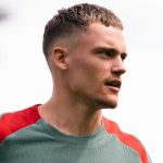 Florian Wirtz saat perkenalan sebagai pemain baru Liverpool