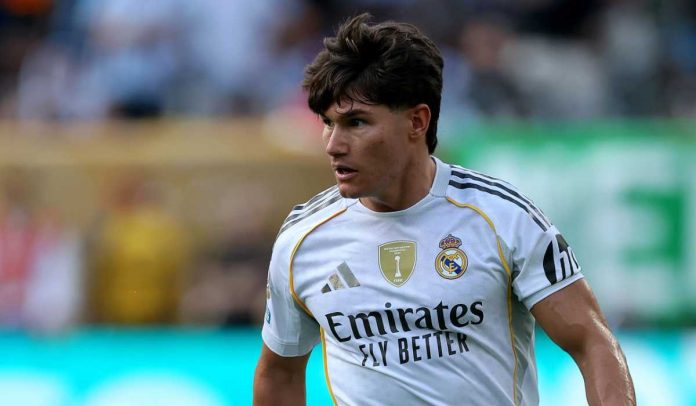 Fran Garcia di laga Real Madrid vs PSG