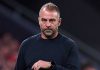 Gestur Hansi Flick di laga Athletic Club vs Barcelona