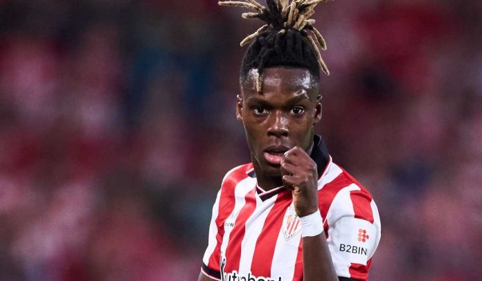 Gestur Nico Williams di laga Athletic Club vs Barcelona